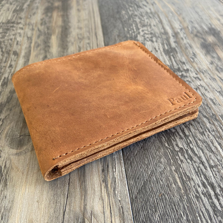 The Attoyac - Brown Leather Bifold Wallet - Pecu Leather Co.