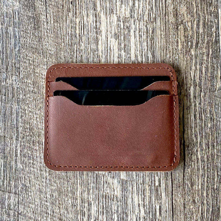 The Nolan - Leather Front Pocket Wallet - Pecu Leather Co.