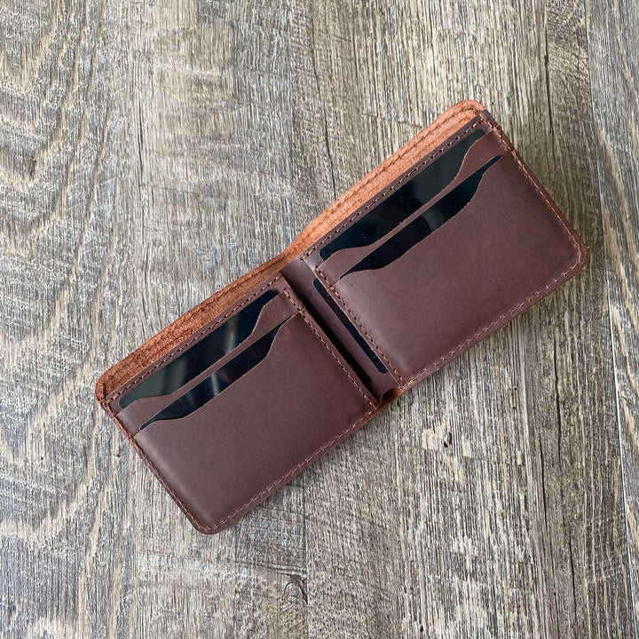 The Attoyac - Traditional Leather Bifold Wallet - Pecu Leather Co.