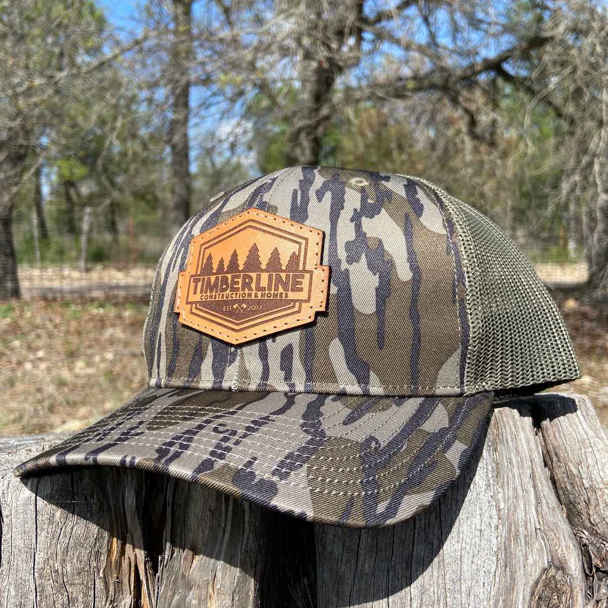 Custom Camo Leather Patch Hat : Pecu Leather Co.