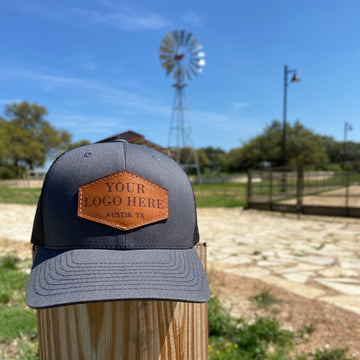 Traditional Trucker 112 - Custom Leather Patch Hat